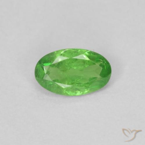 0.22ct Natural Verde vivo Granate Tsavorita, Ovalada, VS