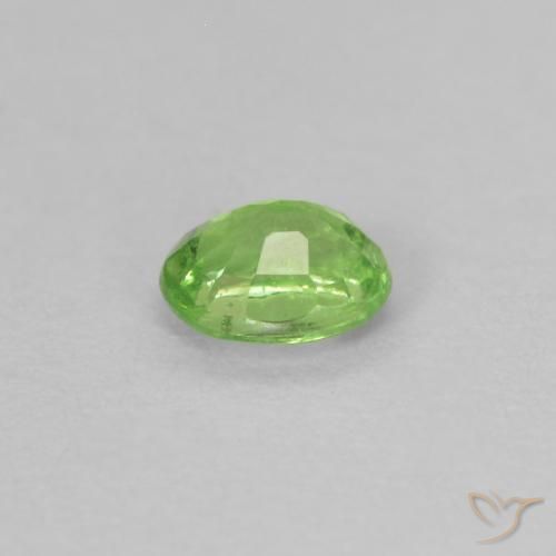 Granate tsavorita Verde vivo natural de 0.22 ct, Ovalada, VS