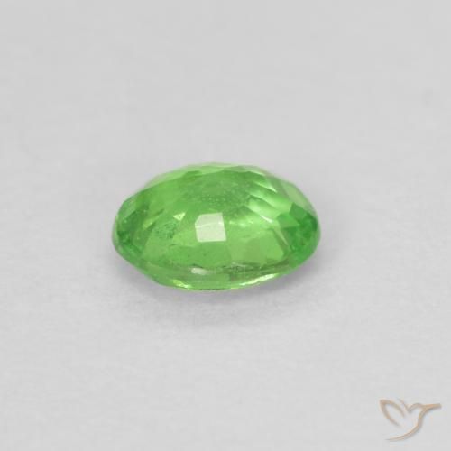 Granate tsavorita Verde vivo natural de 0.28 ct, Ovalada, VS