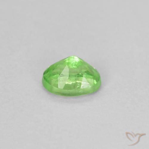 Granate tsavorita Verde vivo natural de 0.18 ct, Ovalada, VS