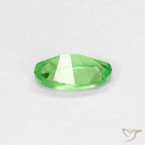 Granate tsavorita verde natural de 0,22 ct, corte óvalo, VVS