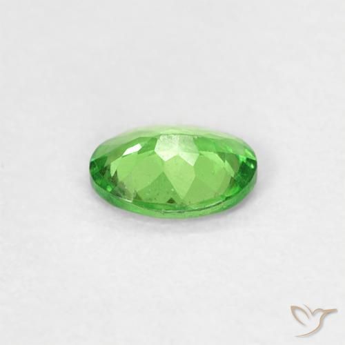 Granate tsavorita Verde vivo natural de 0.23 ct, Ovalada, VS
