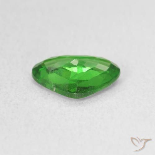 Granate tsavorita verde natural de 0,80 ct, forma de corazón, VS