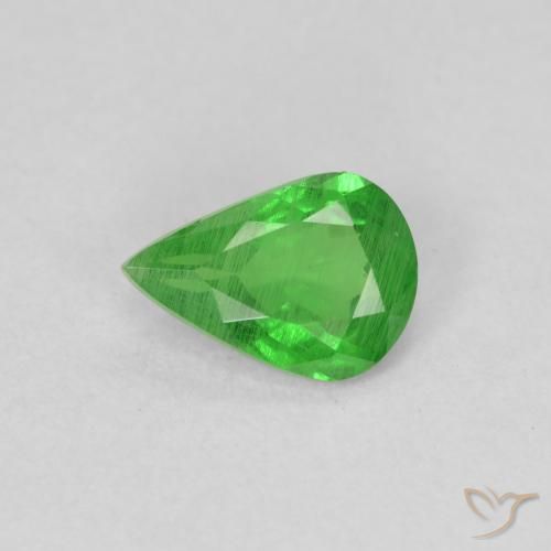 0.78ct Natural Verde medio Granate Tsavorita, En forma de pera, SI