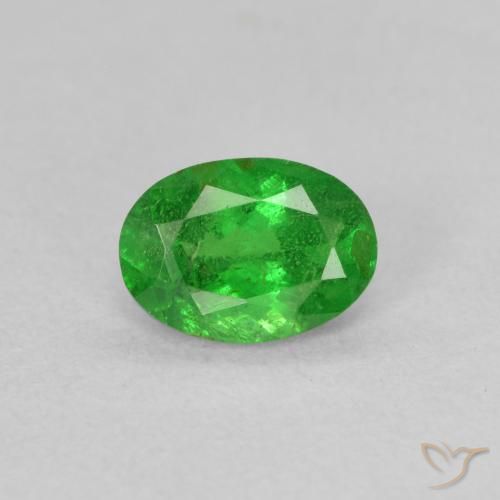 0.92ct Natural Verde medio Granate Tsavorita, Ovalada, SI