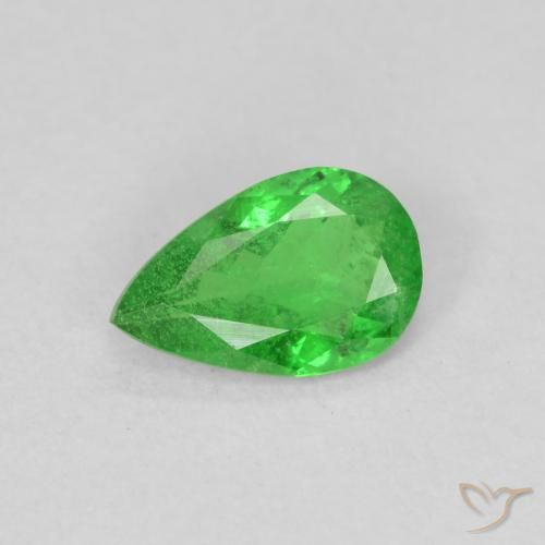 0.78ct Natural Verde medio Granate Tsavorita, En forma de pera, VS-SI