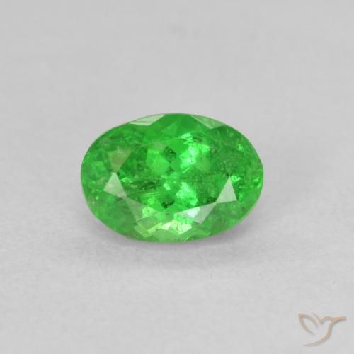 1.15ct Natural Verde medio Granate Tsavorita, Ovalada, VS-SI