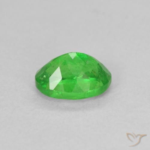 Granate tsavorita Verde medio natural de 1.15 ct, Ovalada, VS-SI