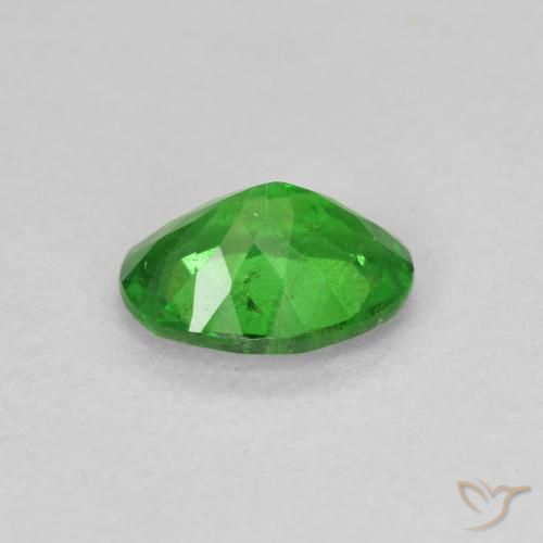 Granate tsavorita Verde eléctrico natural de 1.10 ct, Ovalada, VS-SI