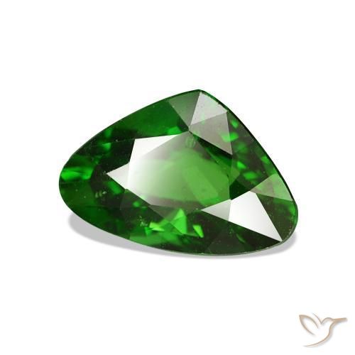 Granate tsavorita Verde oscuro natural de 2.04 ct, Forma de corazón, VS