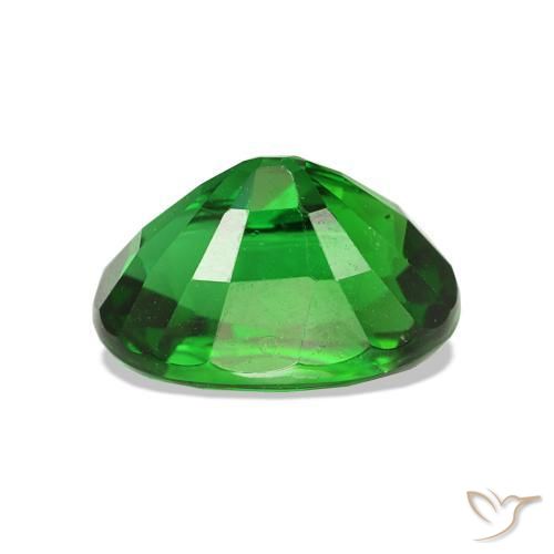 Granate tsavorita Verde intenso natural de 2.08 ct, Corte Óvalo, VVS-VS