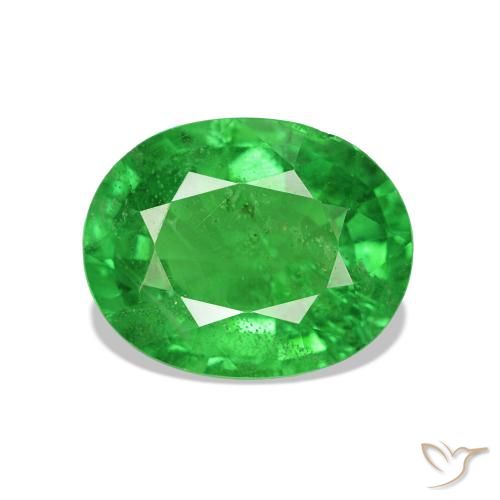 2.60ct Verde medio Granate tsavorita, Ovalada, VS-SI
