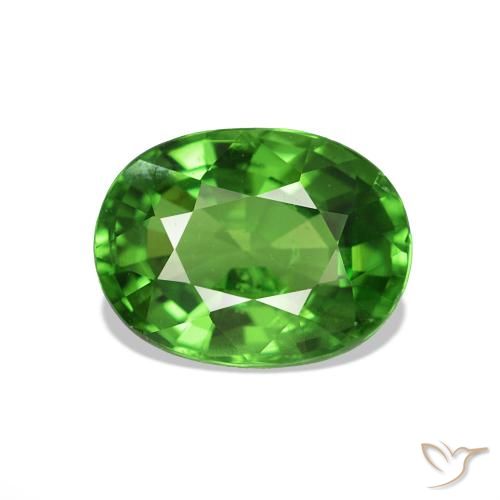 1.54ct Verde medio Granate tsavorita, Ovalada, VS