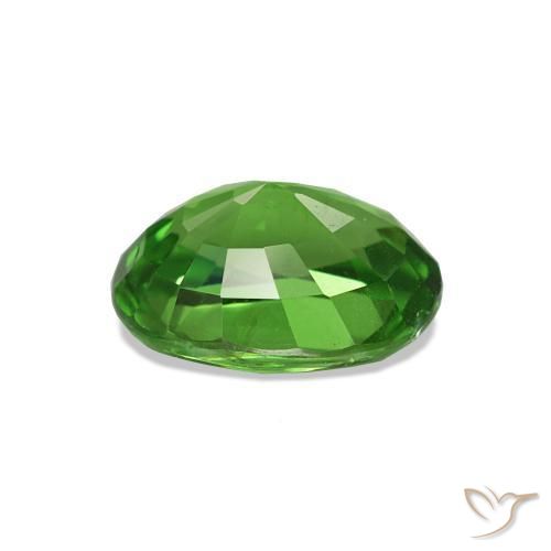 Granate tsavorita verde natural de 1,54 ct, corte óvalo, VS