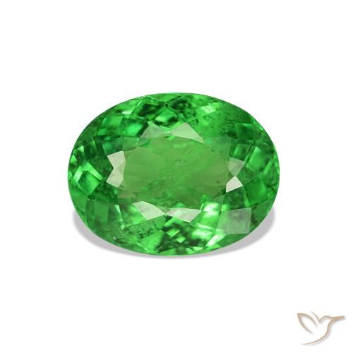 1.69ct Verde claro Granate tsavorita, Ovalada, VS