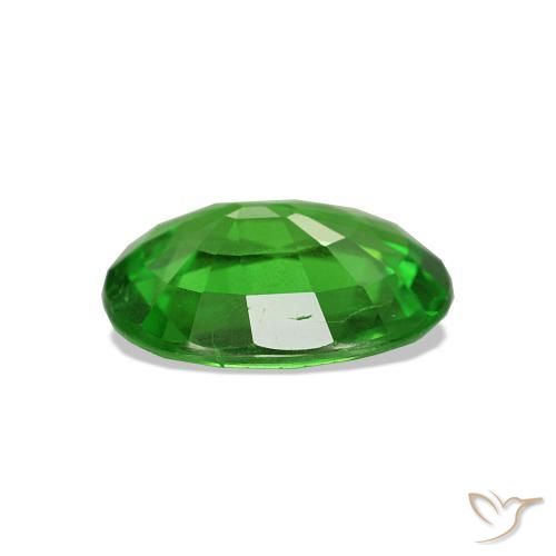 Granate tsavorita verde natural de 1,93 ct, corte óvalo, VS