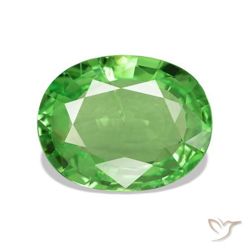3.35ct Verde claro Granate tsavorita, Ovalada, VS-SI