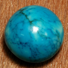 Turquesa azul natural de 8,98 ct, corte óvalo, opaco