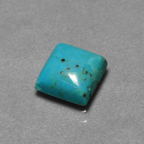 Turquesa Azul natural de 1.39 ct, Cuadrado, Opaco