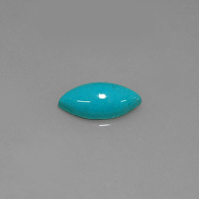 Turquesa azul natural de 0,76 ct, marquesa, opaco