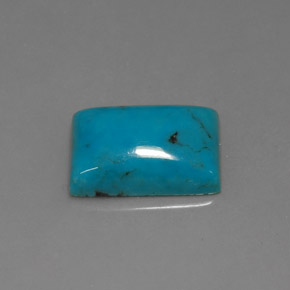 Turquesa azul natural de 3,22 ct, baguette, opaco
