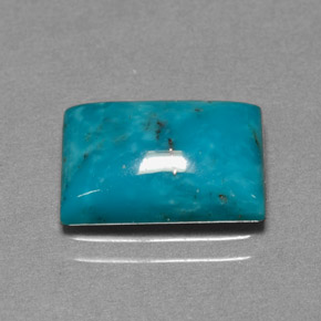Turquesa azul natural de 3,28 ct, baguette, opaco