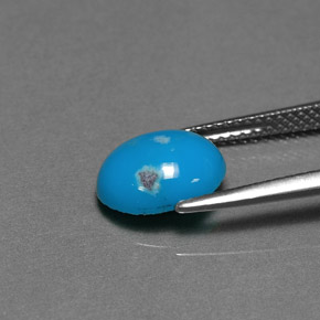 Turquesa Azul natural de 1.94 ct, Corte Óvalo, Opaco