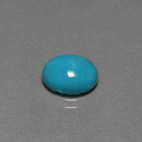 Turquesa verde natural de 2,20 ct, corte óvalo, opaco