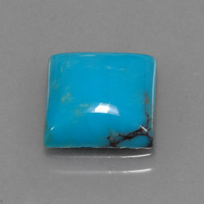 Turquesa Azul natural de 3.28 ct, Cuadrado, Opaco