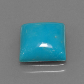 Turquesa Azul natural de 3.16 ct, Cuadrado, Opaco