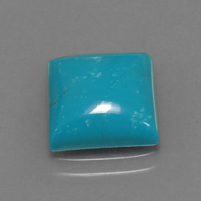 Turquesa Azul natural de 3.08 ct, Cuadrado, Opaco