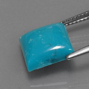 Turquesa Azul natural de 3.08 ct, Cuadrado, Opaco