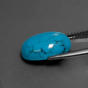Turquesa Azul natural de 4.15 ct, Corte Óvalo, Opaco