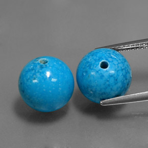 Gemas de Turquesa Azul natural de  ct, Esfera / Bola, Opaco