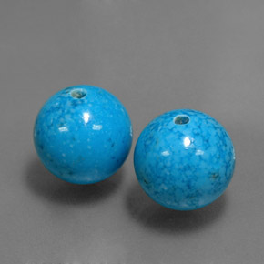 Gemas de Turquesa Azul natural de  ct, Esfera / Bola, Opaco