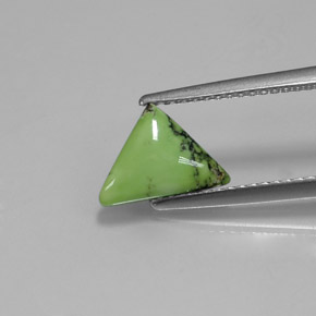 Turquesa verde natural de 1,07 ct, trillón, opaco