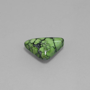 Turquesa verde natural de 1,23 ct, trillón, opaco