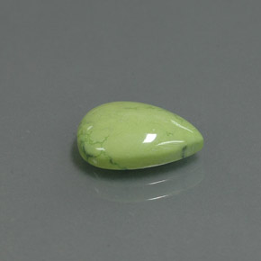 Turquesa Verde amarillo natural de 2.47 ct, En forma de pera, Opaco
