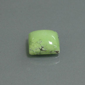 Turquesa verde natural de 2,00 ct, cuadrado, opaco