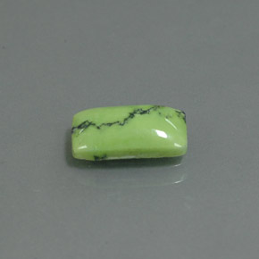 Turquesa verde natural de 1,26 ct, baguette, opaco