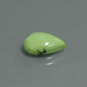 Turquesa Verde amarillo natural de 1.66 ct, En forma de pera, Opaco