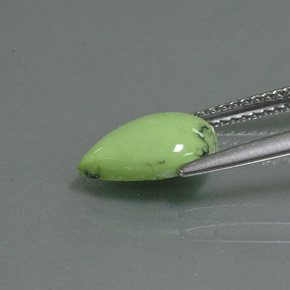 Turquesa Verde amarillo natural de 1.66 ct, En forma de pera, Opaco
