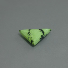 Turquesa verde natural de 2,47 ct, trillón, opaco