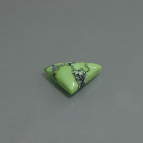 Turquesa verde natural de 1,60 ct, trillón, opaco