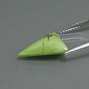 Turquesa verde natural de 2,81 ct, trillón, opaco