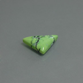 Turquesa verde natural de 1,54 ct, trillón, opaco