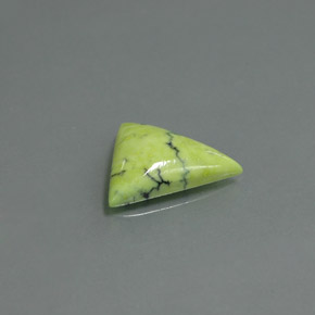 Turquesa verde natural de 2,59 ct, trillón, opaco