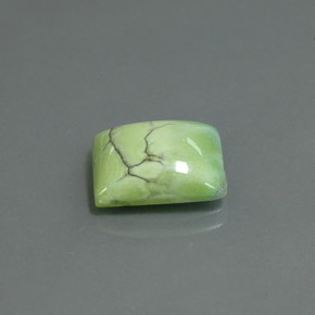 Turquesa verde natural de 4,75 ct, baguette, opaco
