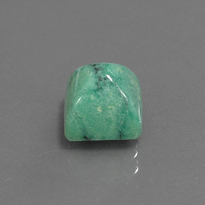 Turquesa verde natural de 2,33 ct, cuadrado, opaco