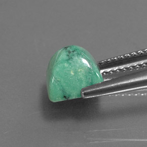 Turquesa verde natural de 2,33 ct, cuadrado, opaco